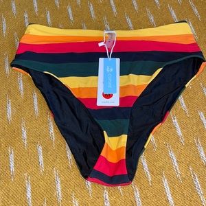 High waist bikini bottom